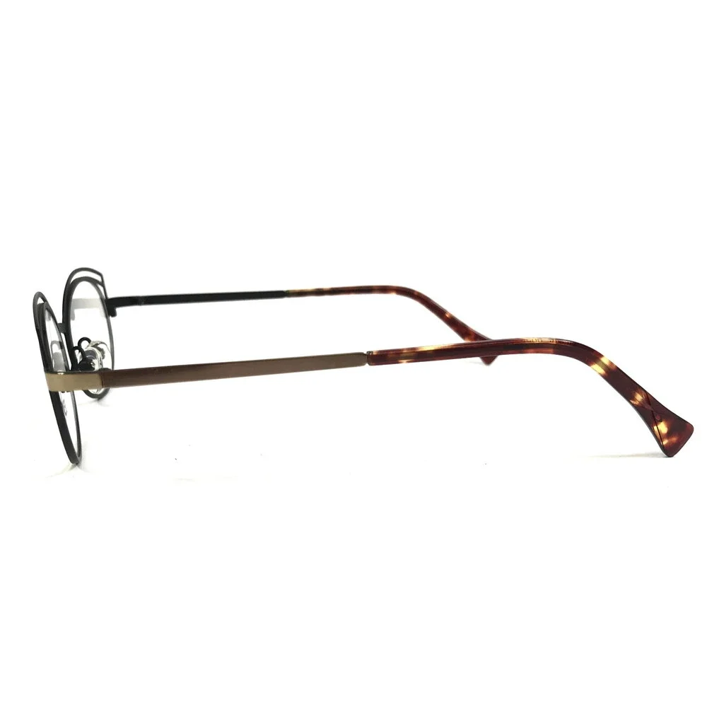 BOZ Eyeglasses Frames DONA 0055 Shiny Black Shiny Gold Cat Eye 50-16-140